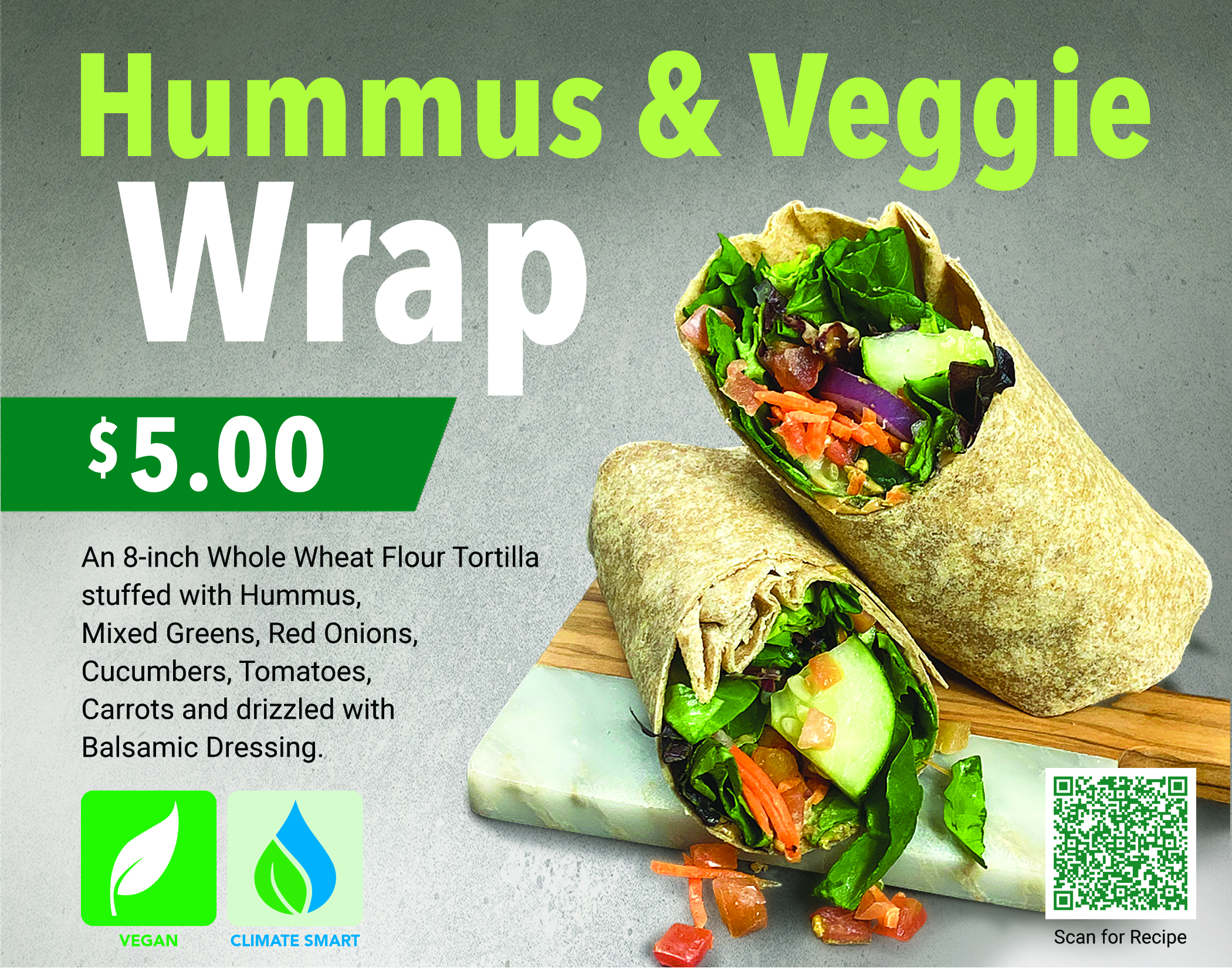 Hummus & Veggie Wrap 