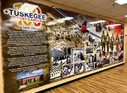 The 100 year anniversary mural in the Tuskegee medical center
