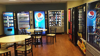 Vending machines and tables